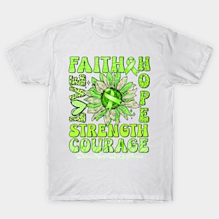 Duchenne Muscular Dystrophy Awareness - Sunflower strong faith love T-Shirt